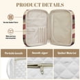 thumbnail image 5 of Xoenoiee Cross American Flag Print Bible Cover Case for Women Men Quilted Cotton Bible Carrying Cases Protective Bag with Handle and Zippered Pocket for Christian Study Supplies Church Gifts, 5 of 7