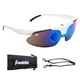 thumbnail image 1 of Gafas de sol Franklin Sports Oval MLB WHT DLX FLIP-UP blancas, 1 of 9