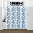 thumbnail image 5 of Dark Blue Geometric Shower Curtain,Waterproof Design and Polyester,Quick-Drying, Weighted Hem, Blue Fabric Shower Curtains Set for Bathroom W 72 x H 78,Durable and Washable with 12 Hooks, 5 of 5