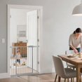 thumbnail image 3 of 29-46 Inch Dog Gate Indoor, Adjustable Pet Gates for Wide Openings, Pressure Mounted Pet Fence, No Drilling, Expandable Dog Gate for Doorways, Stairways and Hallways (White, 29"-46" W x 30.5“H), 3 of 7