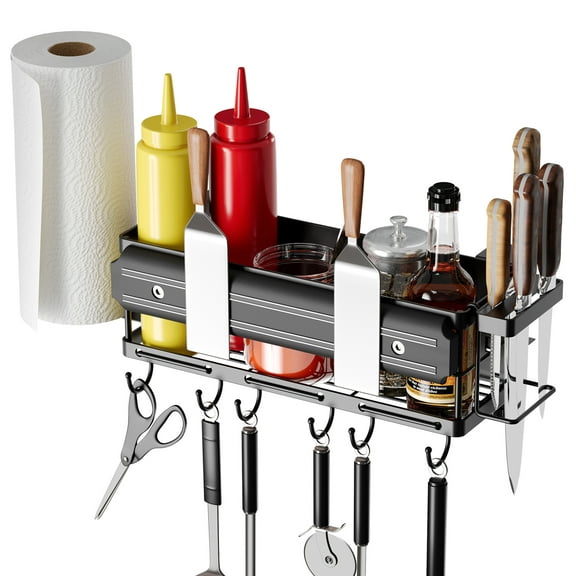 ESOW Griddle Caddy for Blackstone Grills, Space-Saving Accessories with Holders