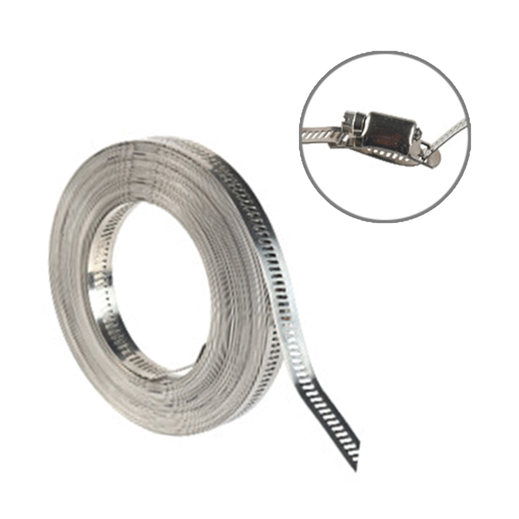 WINDLAND 304 Stainless Steel Hoses Clamps Assortments Rack Large Adjustable Hoses Clamps Pipe Clamps Metal Clamps Attachment