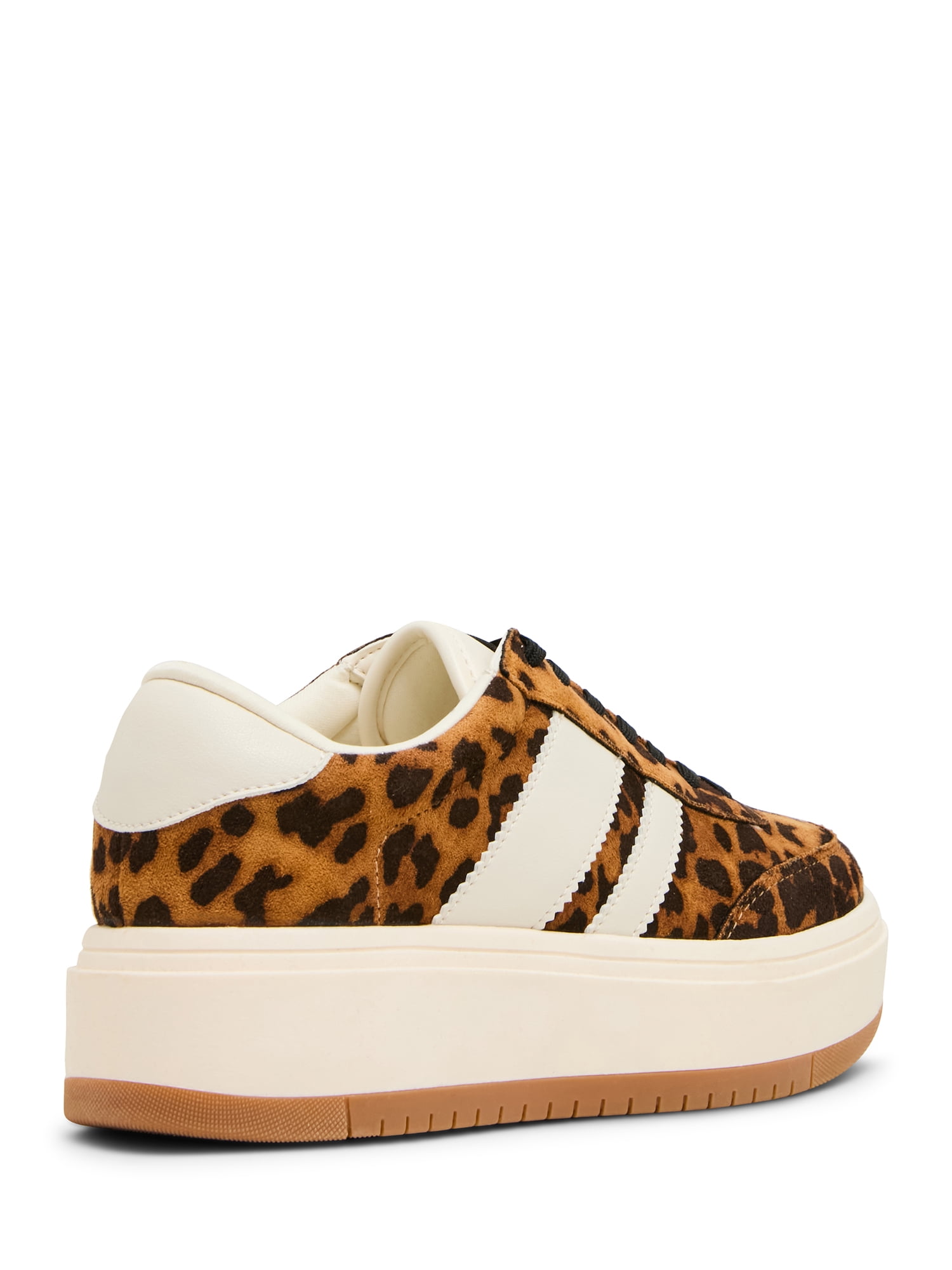Madden Girl Women's Navida Lace-up Platform Sneaker with Stripes