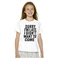 thumbnail image 3 of I Didn't Want to Come Introvert Funny Crewneck T Shirts Boy Girl Teen Brisco Brands X, 3 of 6