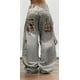 thumbnail image 3 of Pantalones cortos holgados con gráficos bordados retro de tendencia americana Y2K para hombre, pantalones vaqueros de cintura alta estilo Harajuku Punk Hip Hop, ropa de calle, 3 of 5