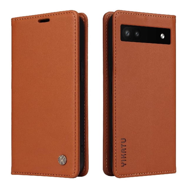 Funda para Google Pixel 6A Estuche de Cuero PU Tipo Cartera con Ranuras para Tarjetas y Cierre Magnético