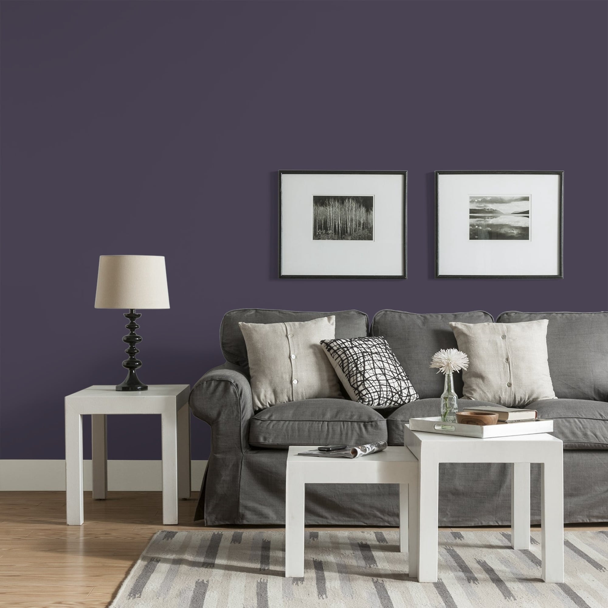 Glidden HEP Blackberry / Purple, Eggshell Interior Paint with Primer, 1 Gallon