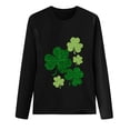 thumbnail image 5 of UngA St. Patricks Day Shirts for Women Casual Long Sleeve Lucky Irish Shamrock Paddy's Day Graphic Tees Tops,Size S, 5 of 8