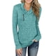 thumbnail image 1 of Jersey superior Ticfox de poliéster de manga larga para Mujer con cremallera en el cuello otoño invierno Azul cielo XXXL, 1 of 5