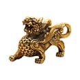 thumbnail image 3 of GROWTH TANK Brass Kirin Key Pendants Sturdy Car Key Chain Animal Accessories Desk Decoration 36mmx26mm, 3 of 9