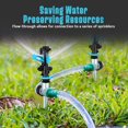 thumbnail image 5 of 4 Pack Adjustable Impact Lawn Sprinklers with Zinc Alloy Spike Base - Water Sprinkler Head for Large Patio Garden Areas, 5 of 5