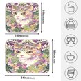 thumbnail image 2 of Ryvnso Beautiful Flower Cat Dish Drying Mat for Kitchen Countertop 18x24 Large Dish Pad Drainer Rack Dish Sink Mats, 2 of 7