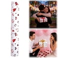 thumbnail image 2 of Gnwei Heart Wrapping Paper Roll - 3D Embossed Gold Foil Design, Luxury Gift Wrap for Valentines Day, Anniversaries, Birthday, Wedding, Baby Shower- Mini Roll - 17 Inch x 10 Feet, 2 of 9