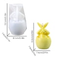 thumbnail image 4 of Xuewenshw Résine DIY 3D Lapin de Pâques Silicone pour Décorations de Bougie (3) Ensemble de Résine Silicone, 4 of 7