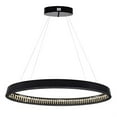 thumbnail image 3 of CWI Lighting Lustre LED Rosalina avec Finition Noire Mate, 3 of 6