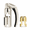 Champagne Stopper (Imitation Gold) + Champagne Opener, variant on Professional Champagne Opener & Stopper Set, Heavy Duty Stainless Steel Sparkling Wine Remover, Ergonomic Winged Cork Puller for Celebrations, Weddings & Parties, Estate Gold