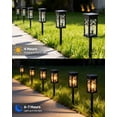 thumbnail image 4 of Solar Lights Outdoor, 6 Pack Solar Powered Waterproof Pathway Lights, IP65 Waterproof, Auto On/Off Outdoor Lights for Garden, Landscape, Path, Yard, Patio, Walkway, 4 of 9