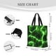 thumbnail image 3 of Fotbe Green Lightning Bolsa Tote con Estampado para Mujer, Bolsos con Cremallera, Bolsa de Hombro Casual de Gran Capacidad con Bolsillos Internos, 3 of 7