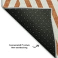 thumbnail image 3 of Addison Rugs Mayfield Washable Transitional Geometric Paprika Round Rug, 8' x 8', 3 of 5