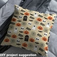 thumbnail image 2 of Homewish Kids Gothic Halloween Fabric by the Yard 1 Yard, Spooky Witch Ghost Room Decor Fabric by the Yard, Gothic Bat Print Sewing Fabric, Lightweight Room Decor, 2 of 6
