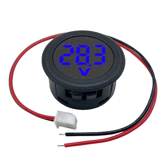 DC 4-100V Voltímetro LED Pantalla digital Mini voltímetro Panel multímetro de dos hilos Hugtrwg Para estrenar