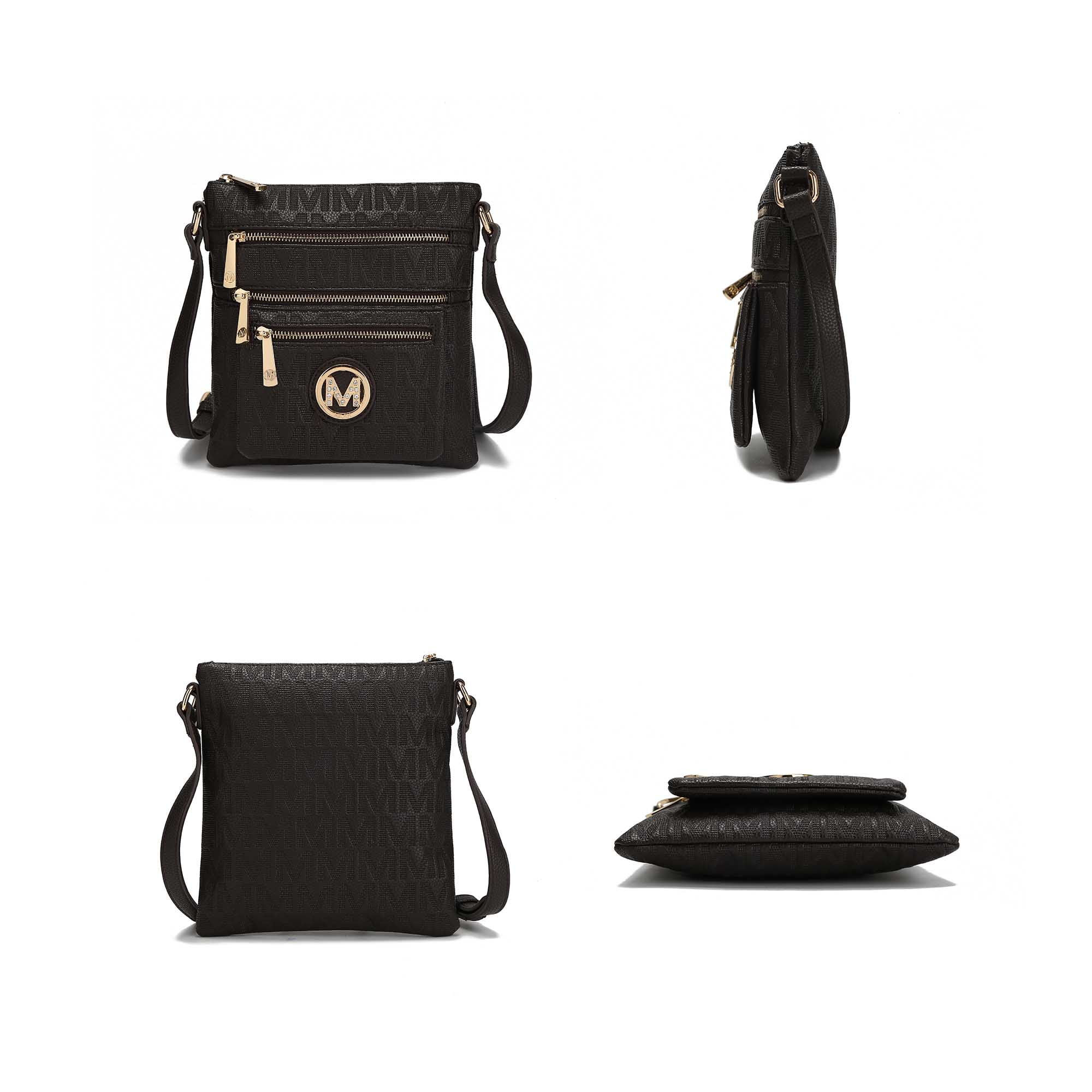 MKF Collection Jessy Women's Crossbody Bag, M Signature Vegan Leather Shoulder Bag by Mia K- Red