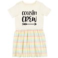 thumbnail image 3 of Inktastic Cousin Crew Girls Toddler Dress, 3 of 5