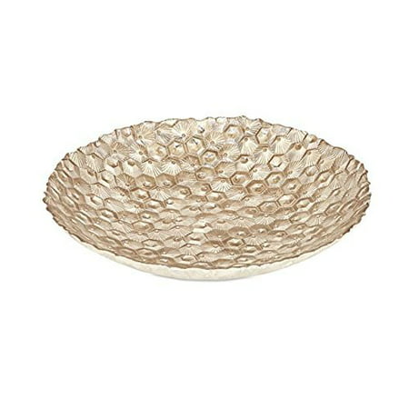 IMAX 83253 Gold Hex Glass Bowl