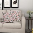 thumbnail image 6 of Pink Green White Hydrangea Pillow Covers 20x20 Set of 2 Floral Leaves Print Decorative Throw Pillowcases Outdoor Rustic Flower Farmhouse Spring Cushion Cases Decor for Home Couch Sofa Bed, 6 of 7