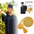 thumbnail image 1 of Graduation Rope Honor Rope Graduation in 2025 Graduate with Tassel Bachelor's Formal Dress Doctoral 67 Inches Long Blue and White, 1 of 5