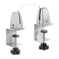 thumbnail image 4 of Uxcell Desk Partition Clips for 4-45mm Thick Partition Guard Bracket Support for Holding Screen, Silver 2pcs, 4 of 6
