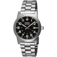 thumbnail image 1 of Wenger Men's 72906 Military Classic Field Black Dial Steel Bracelet Watch, 1 of 2