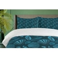 thumbnail image 4 of Ambesonne Scallop Duvet Cover Sets, Underwater Sea Shells Art, 2-King, Petrol Blue, 4 of 7