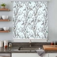thumbnail image 4 of Natural Trees Branches Sheer Curtains 72 Inches Long, Colored Birds Vintage Rustic Blue Light Filering Curtains, Breathable Simi Curtain Privacy Drapes for Living Room Bedroom Window Treatment, 4 of 9