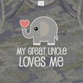 thumbnail image 4 of Inktastic My Great Uncle Loves Me Boys or Girls Baby Bodysuit, 4 of 5