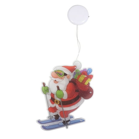 

FRCOLOR 1pc Christmas LED Suction Cup Lamp Home Decorative Lights Window Sucker Light