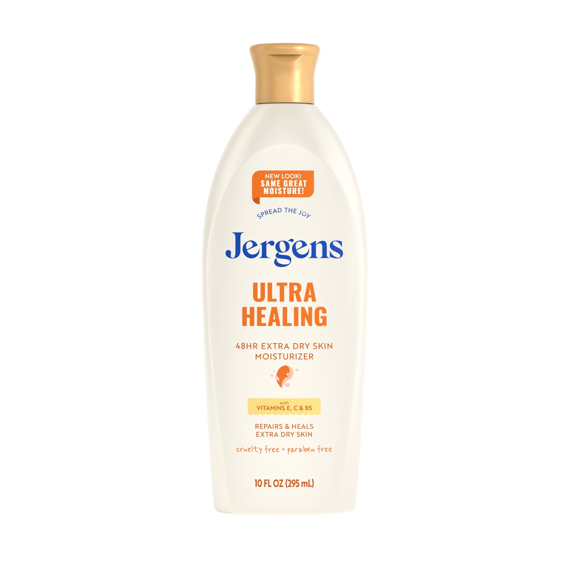 Jergens Ultra Healing Hand And Body Lotion Dry Skin Moisturizer, Vitamins C, E, B5, 10 fl oz