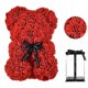 thumbnail image 2 of Diy 25 Cm Oso De Peluche Rosa Oso De Flor Artificial Rosa Día De San Valentín Para Novia Mujer Esposa Día De La Madre Regalos De Navidad Con Caja, 2 of 2