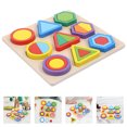 thumbnail image 4 of 1 Set Geometry Shape Cognitive Toys Wood Building Blocks Kids Educational Toy, 4 of 8