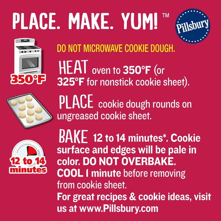 Pillsbury Ready To Bake Hearts Shape Sugar Cookie Dough, 20 Cookies, 9.1 oz.