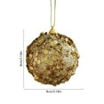 thumbnail image 3 of Hxlamzoo Gold Christmas Ornaments, Gift Ball Shape, Elegant Holiday Decor for Xmas Tree, Mantel, Festive Home Party Decoration​, 3 of 6