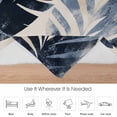 thumbnail image 6 of Abstract Black Leaves Flannel Blanket for Bed,Travel and Camping, Tropical Plants Nature Modernism Super Soft Cozy Blanket for All Seasons 40"x50", 6 of 7