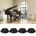 thumbnail image 1 of Cergrey Tasse de Roue de Piano, 4pcs Rond ABS Piano Pieds Pads Ensemble Tasses de Roulette Accessoires pour Piano Droit, Tasse de Pied de Piano, 1 of 7