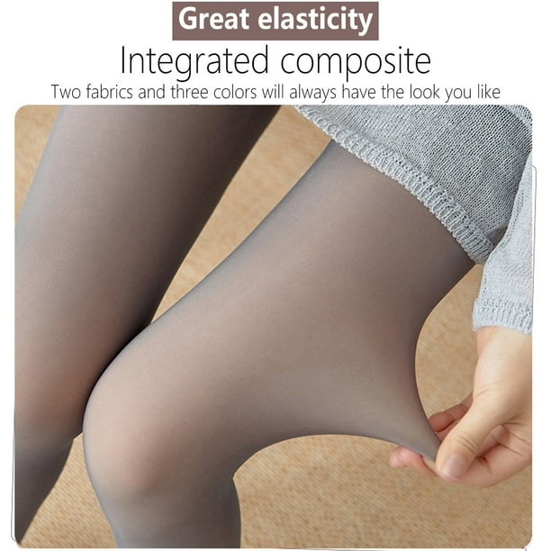 Women Stockings Breathable Lightweight Thermal Pants Winter Warm Leggings  Pantyhose Sock Velvet Tights High Waist Stocking Skin Color 320g  Plush/Thicken 