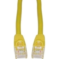 Cat6 Ethernet Cable, 24AWG, RJ45 Gold Plate Connector, ETL, 4 Pair Stranded Copper, Snagless Mold Boot Unshielded Twisted Pair (UTP) Internet Network Patch Cable, 14 Foot, Yellow, CableWholesale
