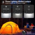 thumbnail image 4 of Luces de camping FLY2SKY, LED negras, recargables, 3 unidades, 4 of 7