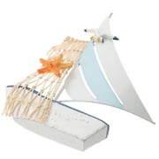Miniature Sailing Boat Nautical Sailboat Model Wooden Sailing Boat Model Desktop Sailboat Ornament