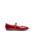 thumbnail image 2 of Women’s Soft Square Toe Mary Jane Ballerina Flats with Adjustable Ankle Strap, 2 of 5