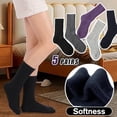 thumbnail image 5 of 4 Pairs Womens Fuzzy Socks Size 6-10 Fleece Fluffy Cabin Plush Warm Sleep Soft Cozy Winter Adult Socks, 5 of 6