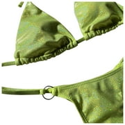 Womens Swimsuits Ms. Sexy T Shaped Sparkling Bikini Bikini Swimsuit Bathing Suits